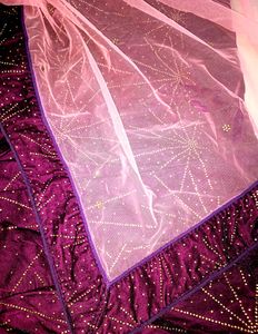 Designer Lehenga -wine Color With Contrast Dupatta