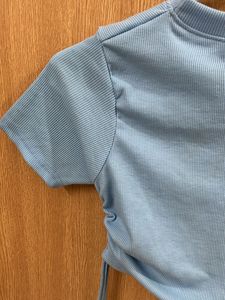 Blue Crop Top