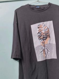 Charcoal Grey 🩶 Oversized T -Shirt