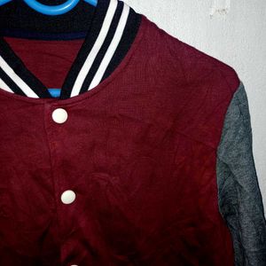 💥maroon Varsity Jacket