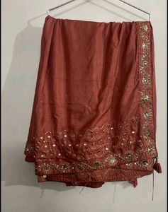 Saree With Stitched Blouse.