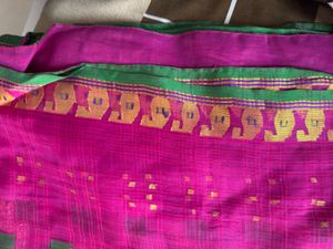 Pink & Green Sari