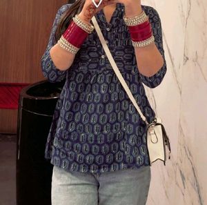 Cotton Blue Top