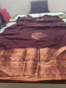 Brown With Copper Zari Kurta