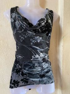 Y2K Cowl Neck Top