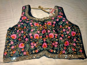 Red Embroidered Palazzo Set