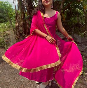 Pink Kurta Set From (Brand- Varanga)