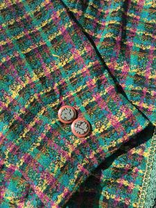 Vintage Korean Plaid Blazer