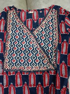 Unused Kurta Set with Mirror Work