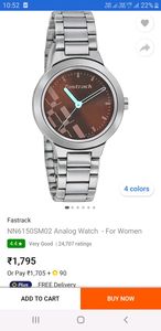 woman fastrack watch
