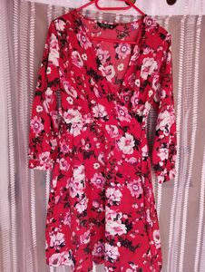 Floral Print Skater Dress by Draax Fashions