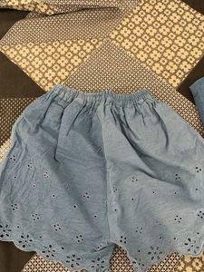 Girls&#39; Denim Tank &amp; Shorts Set