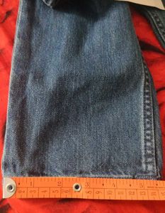 Blue Straight Leg Jeans