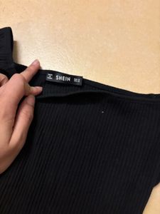 Black Off-Shoulder Bodysuit( Never worn)