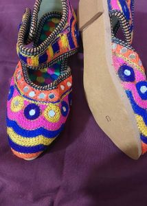 Colorful Embroidered Jutti Shoes