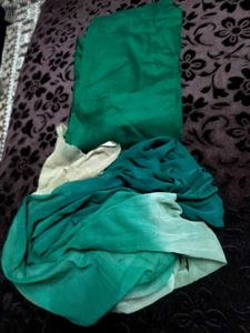 Green Embroidered Anarkali