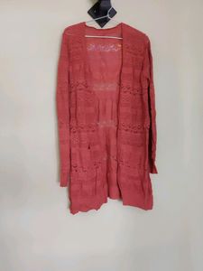 Crochet Long Hip Cover Shrug