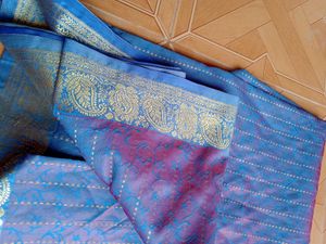 Blue Festive Wear Saree