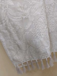 Elegant White Kurta with Embroidery