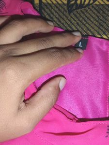 Pink Floral Print Sheer -shirt