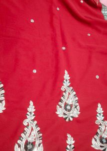 Maroon Work Saree