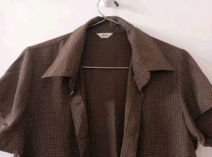 Brown Fitted Shirt