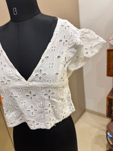 White Crop Top