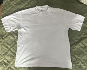 Heavy Weight Boxy Oversized White Tee  Crewneck
