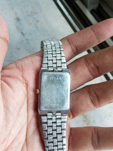 Titan Orignal Quartz Analog with Date White Dial
