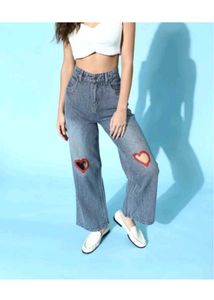 Heart Patch Jeans