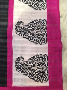 Elegant multicolour Saree with Blouse