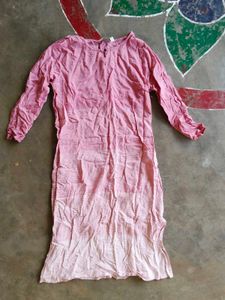 Pink Ombre Long Sleeve Dress
