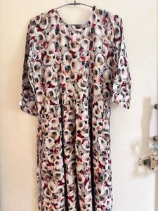 Floral Print Embellished Dress