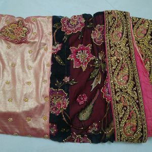 Floral Embellished Saree