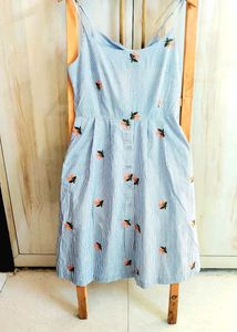 Floral Striped Dress Bust Size-28
