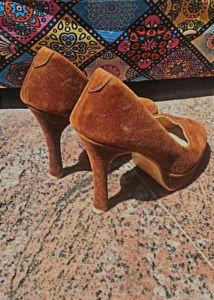 Velvet Pencil Heels