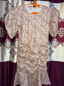 Floral Print Bodycon Mini Dress