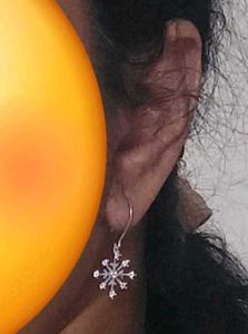 SS925 snowflake zircon drops 2