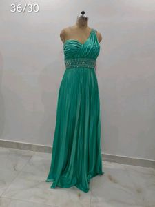 Elegant Green Ethnic Gown