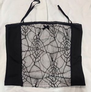 Black Lace Tank Top Gothic