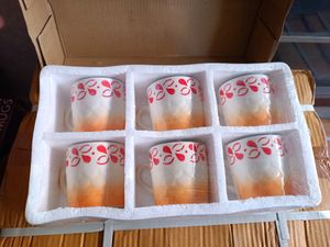 6 Pcs Beautiful Cup Design😍💯 Good Quality