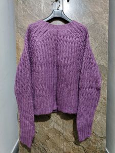 Purple Knit Sweater