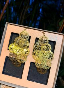 Gold Floral Earrings