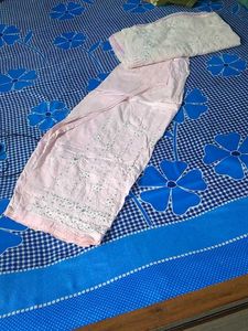 Embroidered Salwar And Dupatta Set