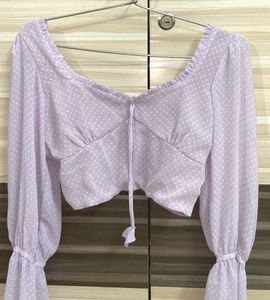 Lilac Crop Top