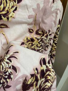 NEXT Floral Print Three Quarter Sleeve Top