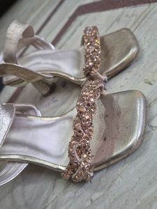 Gold Embellished Flats