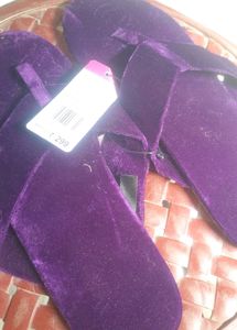Purple Furry Slippers