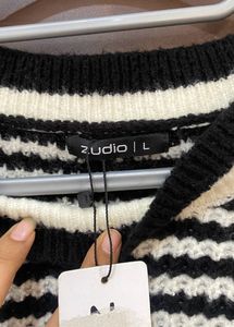 Zudio Striped Bomber Sweater Negotiable