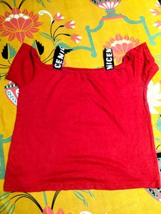 Red &#34;Be Fearless&#34; Graphic Tee